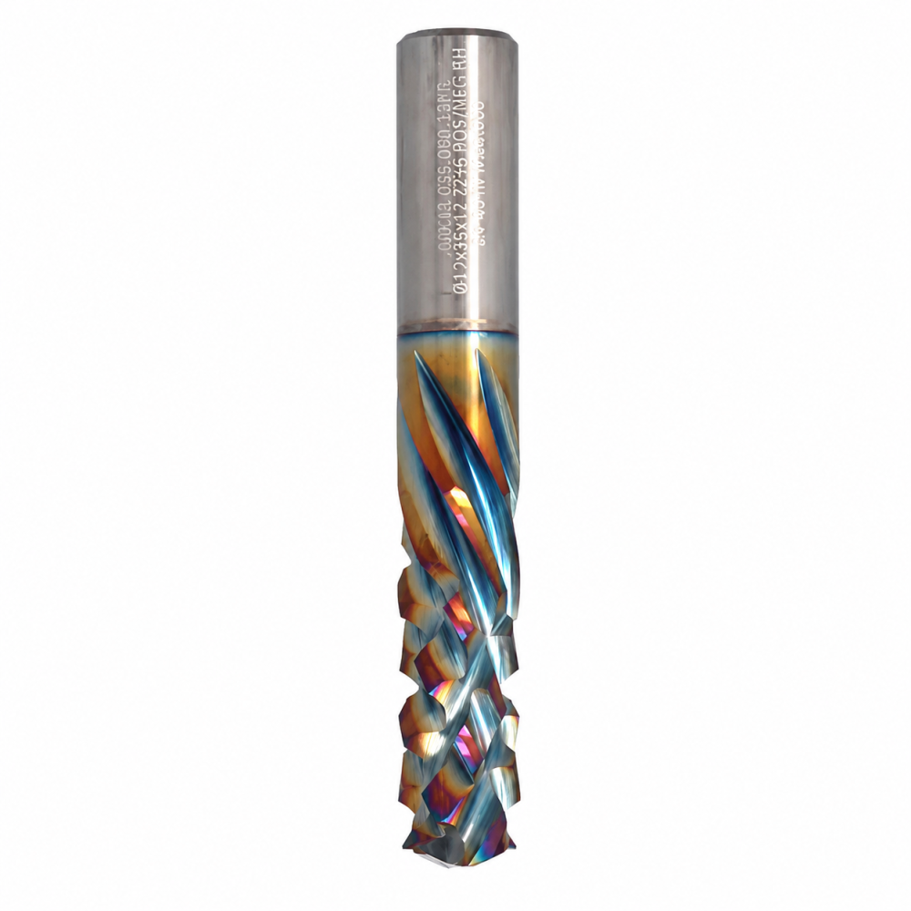 Fresa VHM para Nesting NexCut X99 – Ø12 mm – Corte 35 mm – Haste 12 mm – RH — X99.12.035.080.12PR Fresa VHM para Nesting NexCut X99 – Ø12 mm – Corte 35 mm – Haste 12 mm – RH — X99.12.035.080.12PR