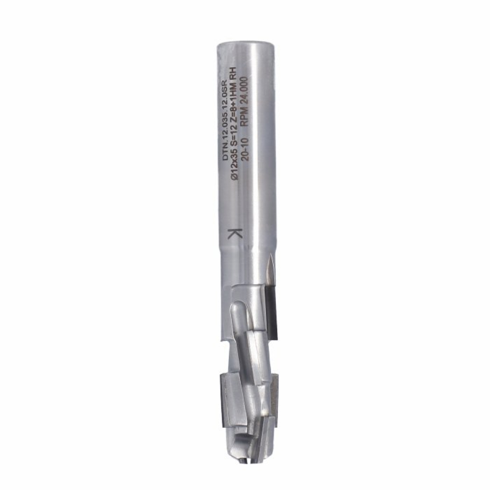 Fresa  para Nesting Diamantada – Ø12 mm comprimento de corte 35 mm haste 12 mm – RH - DTN.12.035.12.0SR - ITA TOOLS