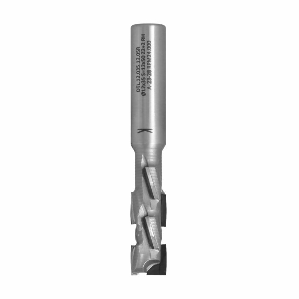 Fresa diamantada Z2+2 PRO – Ø12 mm – corte 35 mm – haste 12 mm – RH - DTL.12.035.12.0SR  - ITA TOOLS