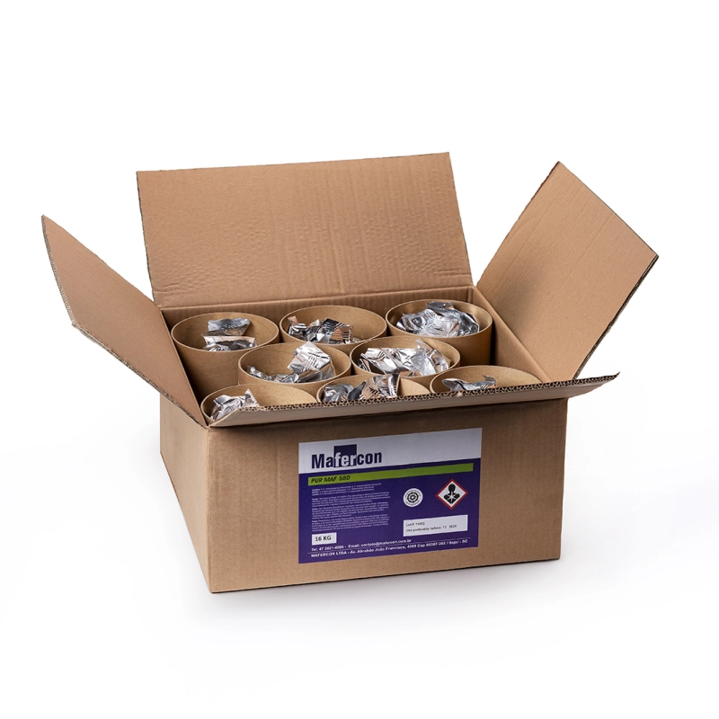Cola PUR para Coladeira de Bordas - MAF 580 Bastão 2 kg Incolor - Caixa 16 kg