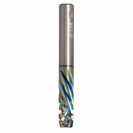 Fresa VHM para Nesting NexCut X99 – Ø10 mm – Corte 25 mm – Haste 10 mm – RH — X99.10.025.080.10PR