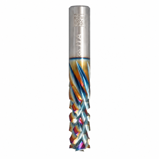 Fresa VHM para Nesting NexCut X99 – Ø12 mm – Corte 35 mm – Haste 12 mm – RH — X99.12.035.080.12PR