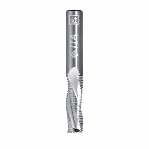 Fresa VHM Helicoidal de Desbaste Z3 – Ø12 mm – Corte 35 mm – Haste 12 mm – LH — SF01.12.035.083.12L