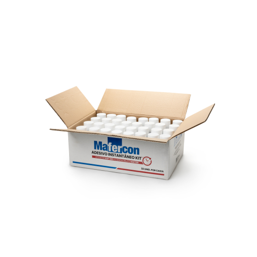 KIT MDF ADESIVO INSTANTÂNEO CIANOACRILATO MAF 100 + ATIVADOR MAF 200 - CX COM 32