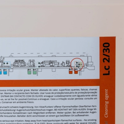 Líquido Limpador para Saída de Coladeira de Bordas LC 2/30 LCM - Galão 20 Litros Líquido Limpador para Saída de Coladeira de Bordas LC 2/30 LCM - Galão 20 Litros