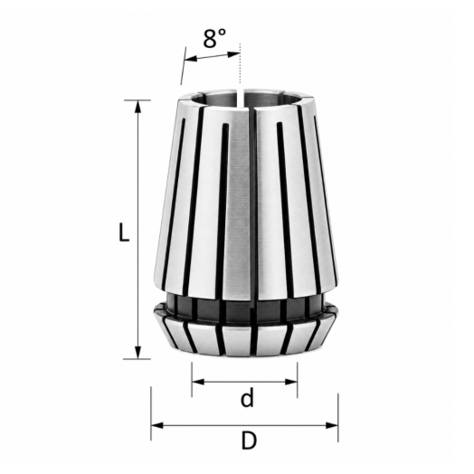 Pinça de precisão ER32 – Ø16 mm - ER32D16 - ITA TOOLS
