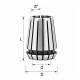 Pinça de precisão ER32 – Ø12 mm - ER32D12 - ITA TOOLS Pinça de precisão ER32 – Ø12 mm - ER32D12 - ITA TOOLS